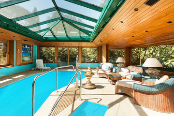 house, indoor pool