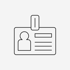 office ID line icon