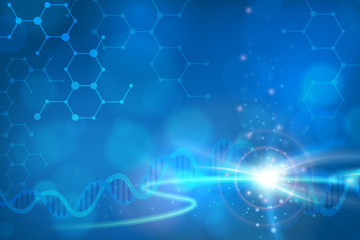 Abstract biotechnology DNA vector background