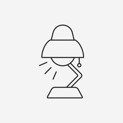 lamp line icon