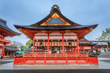 Stickers pour porte Temple Japanese temple