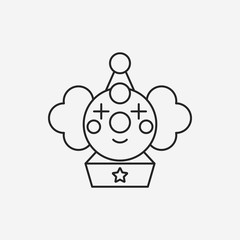toy clown icon