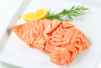 Cooked salmon