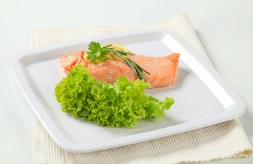 Cooked salmon