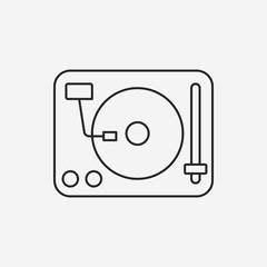 birthday party music line icon