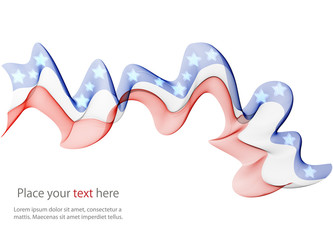 Abstract image of the American flag