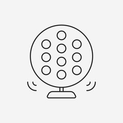 party ball line icon
