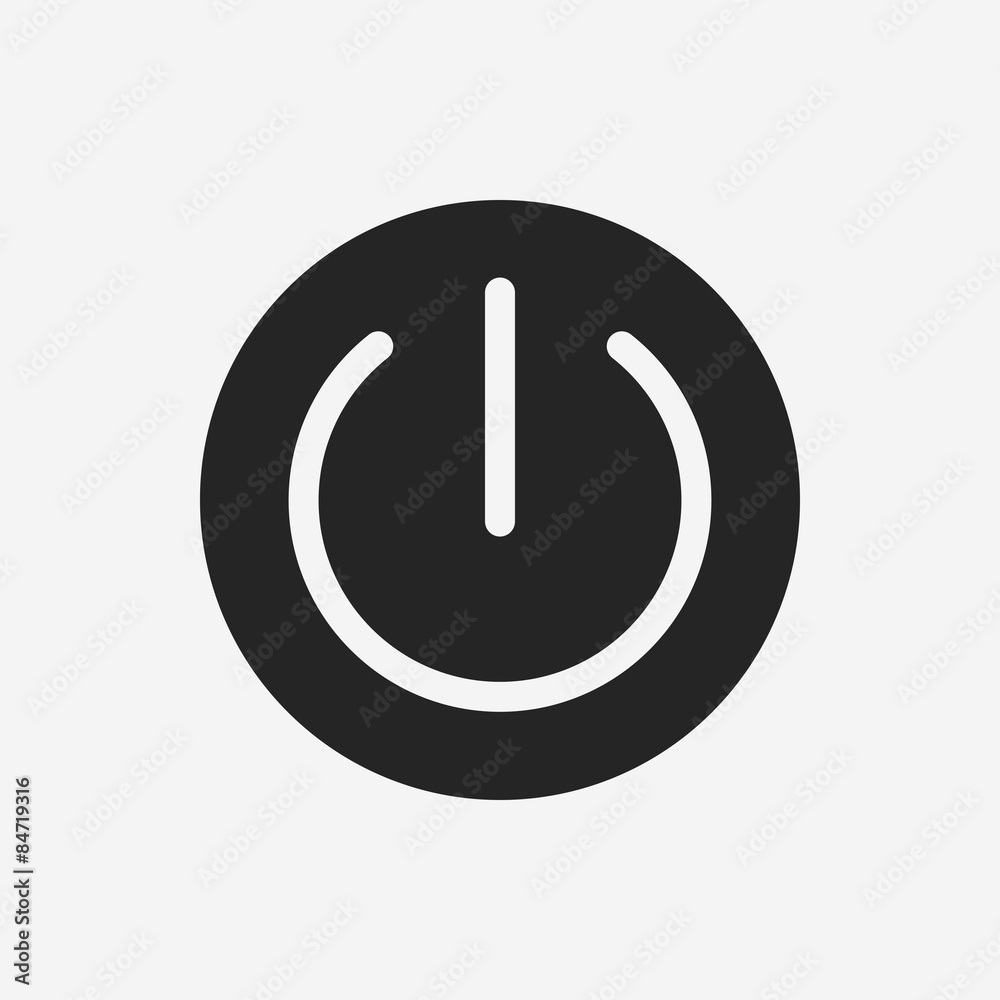 Poster Power button icon