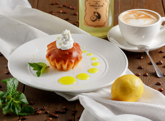 Baba based on Limoncello