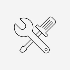 computer tool line icon