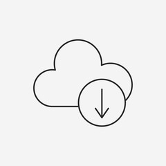 i-cloud line icon