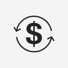 financial exchage money icon