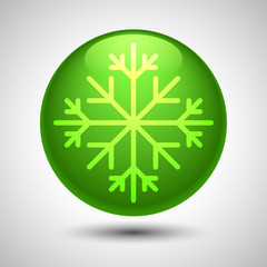 Snowflake symbol. Editable vector. Eps 10