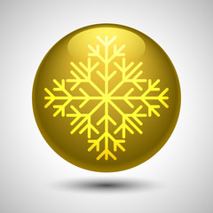 Snowflake symbol. Editable vector. Eps 10