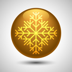 Snowflake symbol. Editable vector. Eps 10