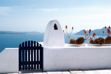 Architecture on Santorini island, Greece - 84720930
