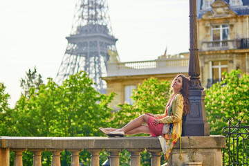 Beautiful young woman in Paris