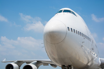 Passenger planes at the airport