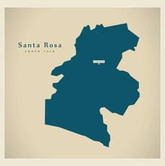 Modern Map - Santa Rosa GT