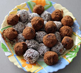 Home made chocolate truffles