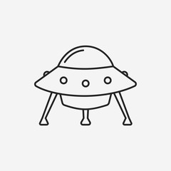 ufo line icon