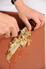 Fillet of fresh raw fish