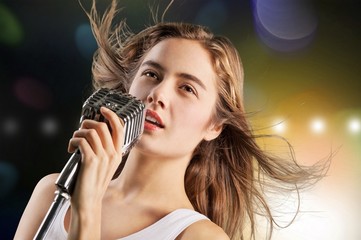 Singer, music, singing.