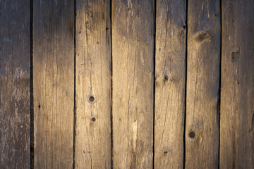Wood planks background. Barn wall
