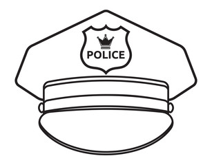 Police cap vector illustration - 84724522