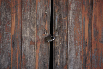 door lock old rusty background
