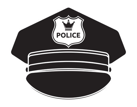 Police cap vector illustration