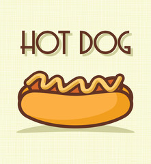 Hot dog vector illustration