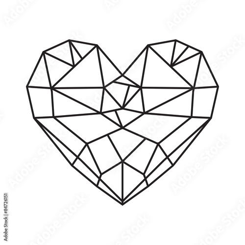 How To Draw A Diamond Heart Step By Step ~ Drawing Tutorial Easy