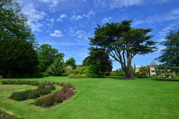 Fototapeta premium A burnt out English country estate and gardens in June 2015