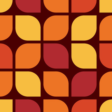Seamless geometric vintage wallpaper vector illustration