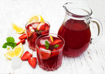 Summer strawberry drink