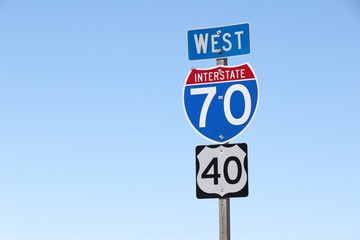 Interstate 70 sign