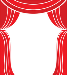 Curtain stage vector illustration