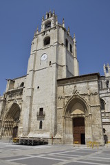 Fototapeta na wymiar Catedral de San Antolín (Palencia). Visión general.