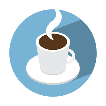 Coffe Cup Isometric Icon