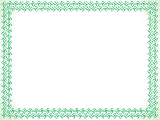 abstract artistic green border