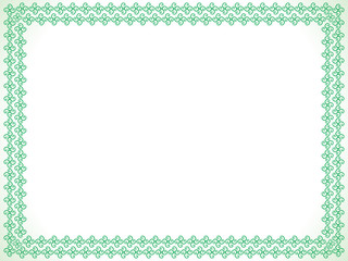 abstract artistic green border