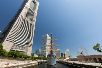 Obraz premium 横浜みなとみらい地区