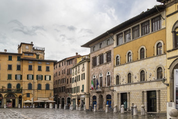 Naklejka na ściany i meble Piazza San Michele, Lucca, Italy