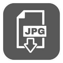 The JPG icon. File format symbol. Flat