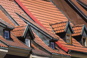 Houses and Town Hall in Old Market Square, Poznan, Poland