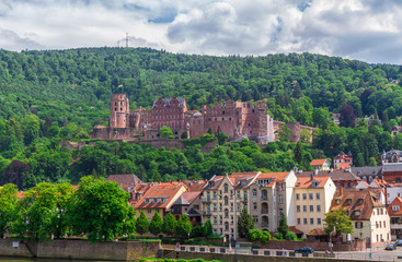 Fototapeta na wymiar view of Heidelberg city, Germany