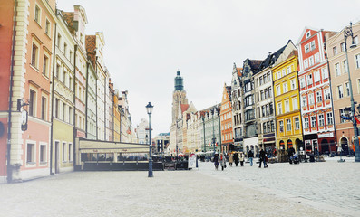 picture of the old town in Wroclaw in Poland