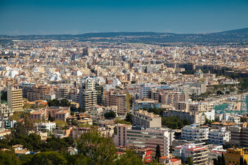 Naklejka premium residential district of Palma de Mallorca