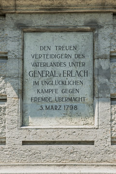 Denkmal zur "Schlacht am Grauholz" bei Moosseedorf, Bern, Schweiz